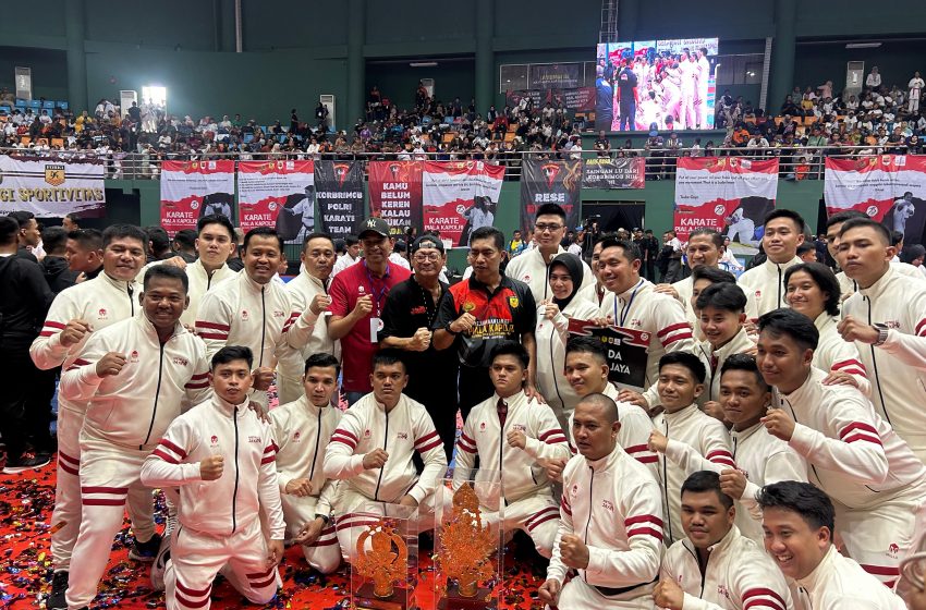  Kejuaraan Nasional Karate Kapolri Cup 2024, Polda Metro Jaya Raih Juara umum