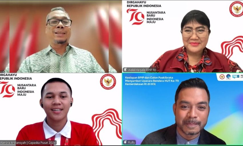  Paskibraka Siap Bertugas pada HUT RI Perdana di Nusantara