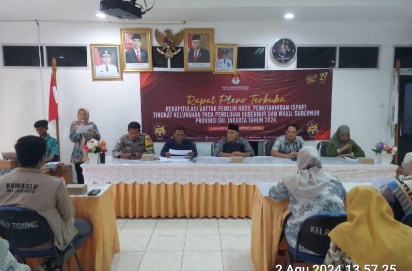  Briptu Andika Fajar Hadiri Rapat Pleno Terbuka Rekapitulasi DPHP Tingkat Kelurahan di Pulau Tidung