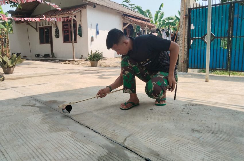  TMMD ke-121 Kodim 0508/Depok Selesaikan Pengecoran Jalan Sepanjang 390 Meter