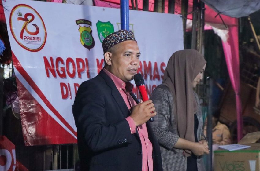  Duduk Bersama Warga, Kapolres Metro Jaktim “Ngopi Kamtibmas” di Penggilingan Cakung