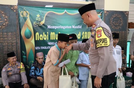 Polres Kepulauan Seribu Gelar Peringatan Maulid Nabi Muhammad SAW 1446 H di Masjid Baitul Jannah