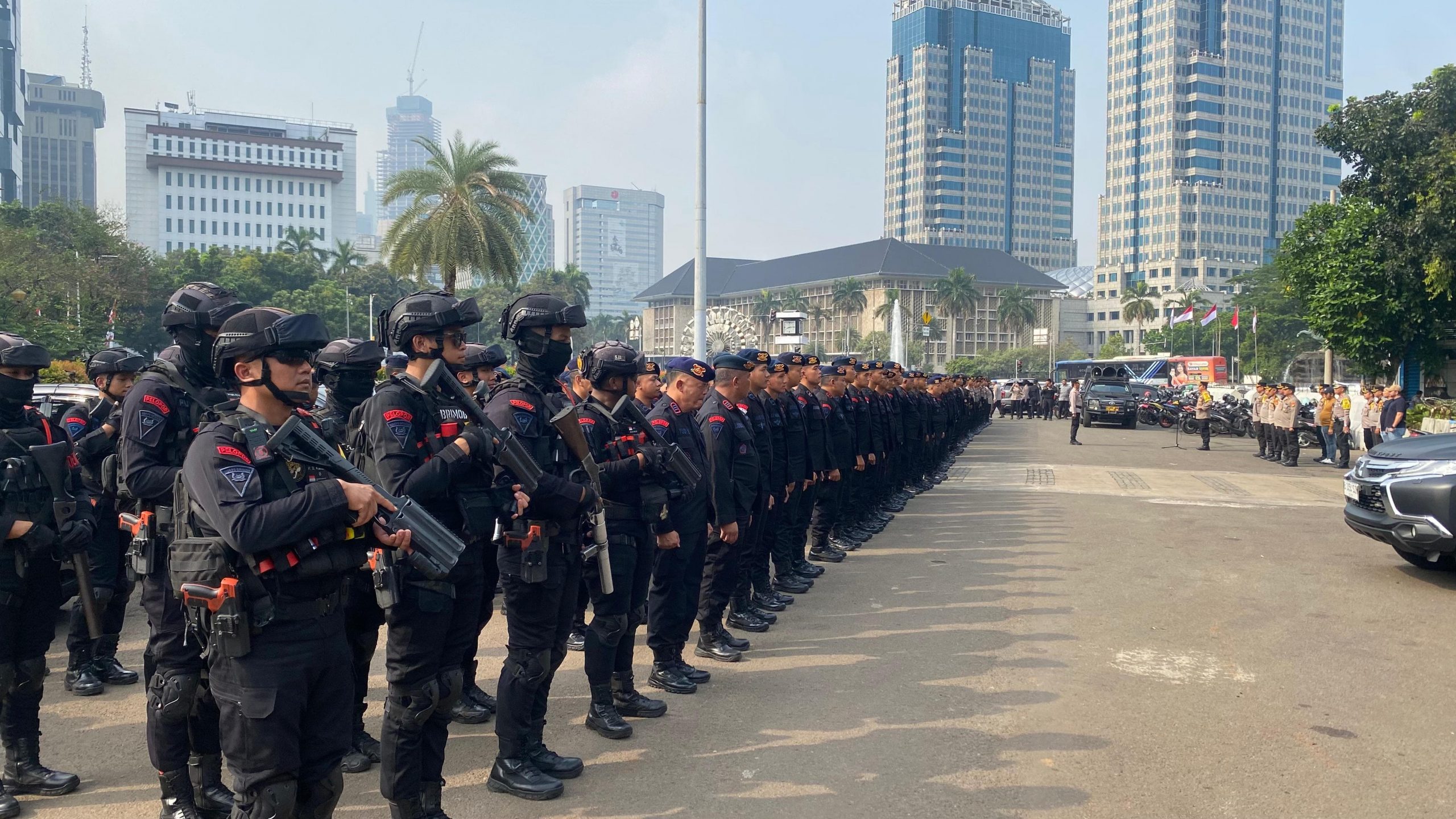 Polisi Kerahkan 1.270 Personel Amankan Aksi Buruh di Patung Kuda