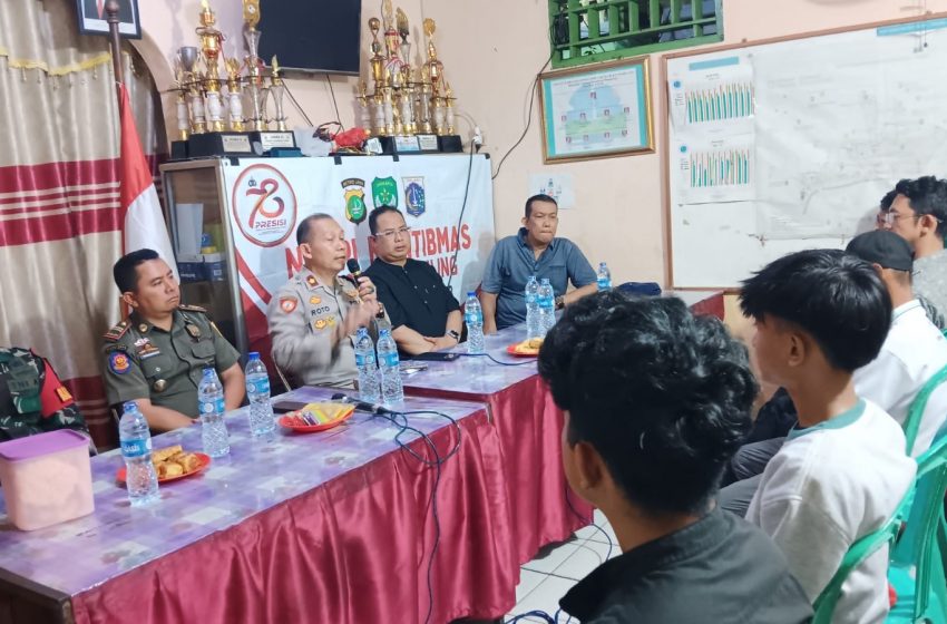  Kapolsek dan 3 Pilar Pulogadung Ngopi Kamtibmas Bersama Warga Bahas Tawuran