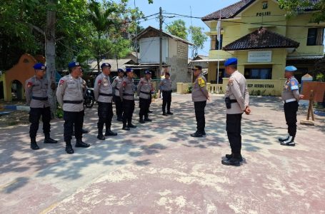 Polsek Kepulauan Seribu Utara Amankan Kampanye Tim Pemenangan Calon Gubernur No 2 di Pulau Kelapa