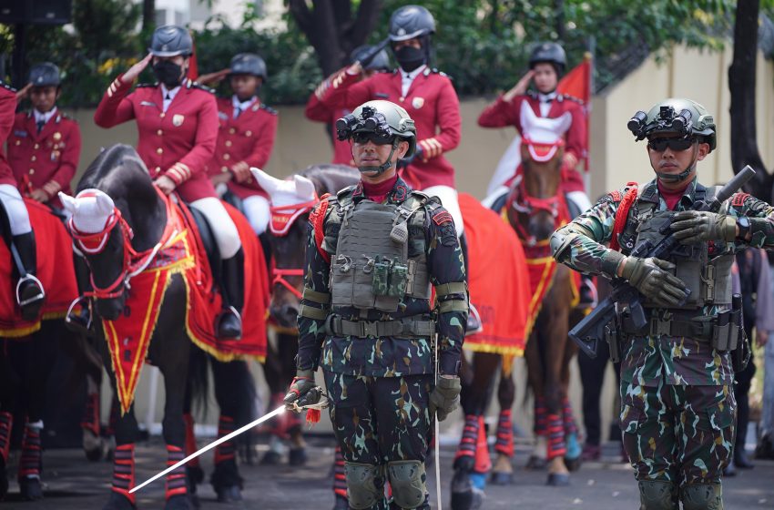  Polri Gladi Bersih Apel Gelar Pasukan Pengamanan Pelantikan Presiden