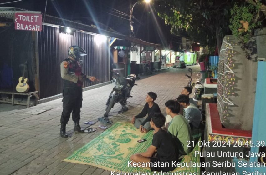  Polsek Kepulauan Seribu Selatan Gelar Patroli Malam Perintis Presisi, Cegah Tawuran Remaja Jelang Pilkada 2024