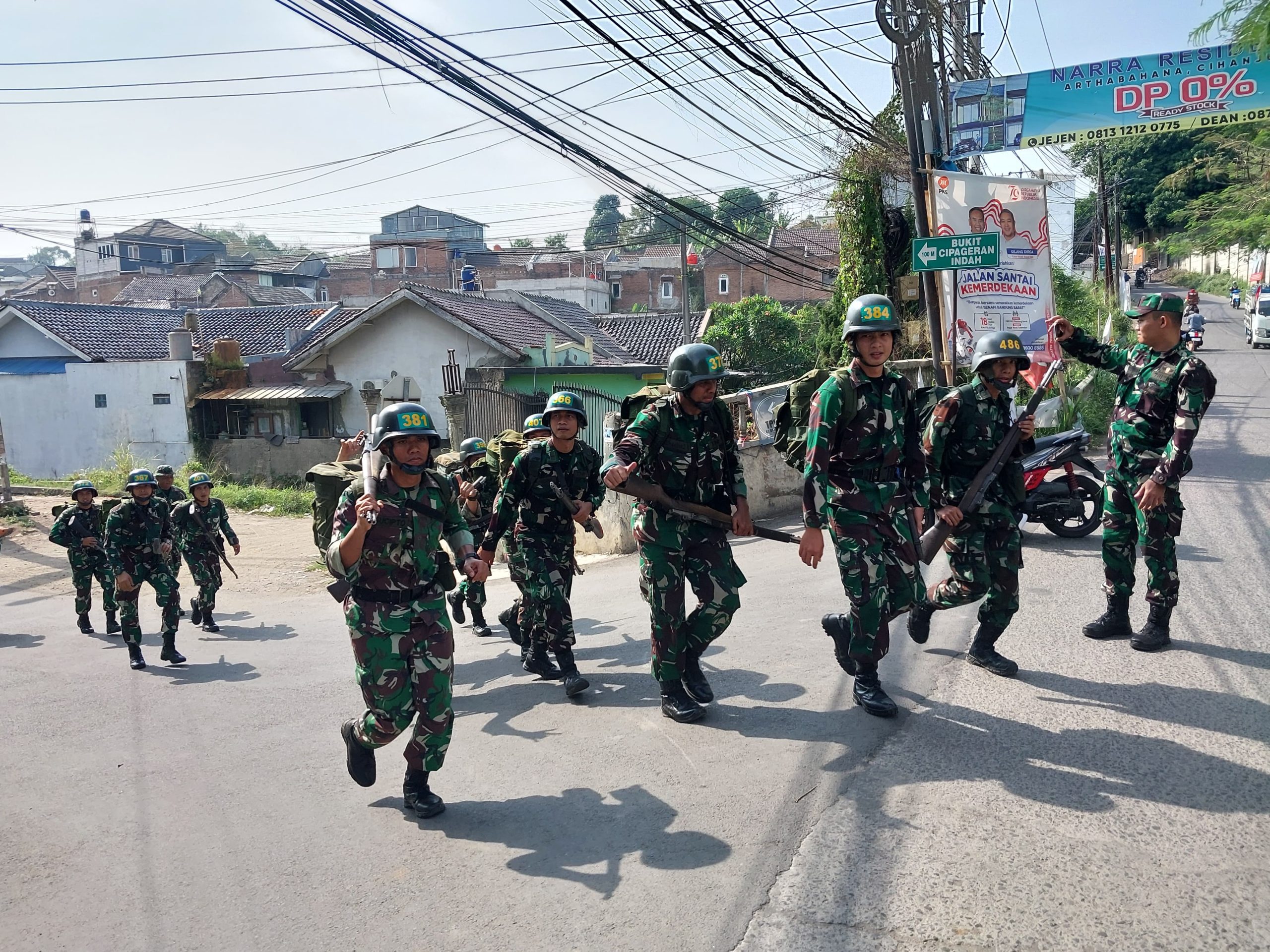 Pelihara Ketahanan Fisik, Siswa Satdikpa Pusdikhub Pushubad Gelar Hanmars 25 KM