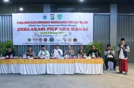 Deklarasi Pilkada Damai 2024 di Kalideres: Sinergi Polsek, 3 Pilar, dan Elemen Masyarakat Jaga Kondusifitas Pemilu